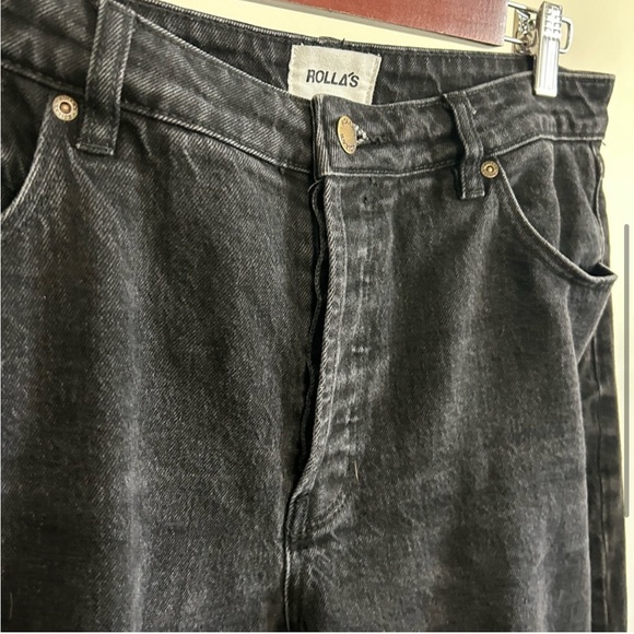 ROLLA'S Classic Straight Jeans in Comfort Cosmos Black - Picture 4 of 6